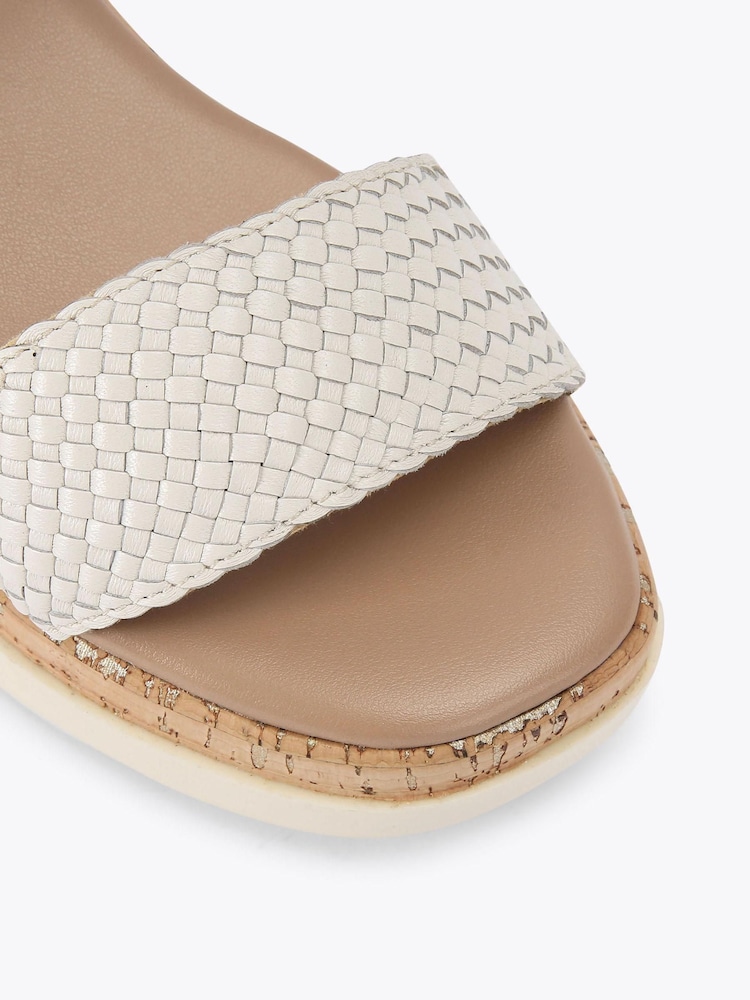 Carvela White Serenita Weave Sandals - Image 4 of 4