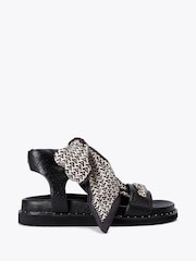 Carvela Sorrento Scarf Black Sandals - Imagen 1 de 4