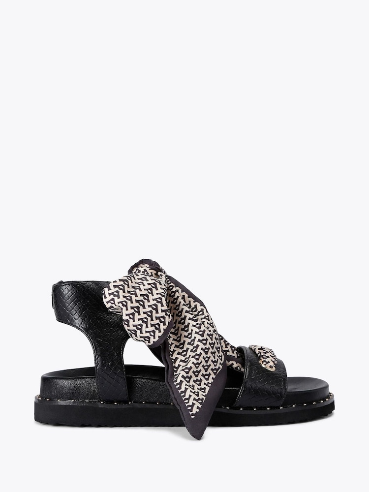 Carvela Sorrento Scarf Black Sandals - Imagen 1 de 4