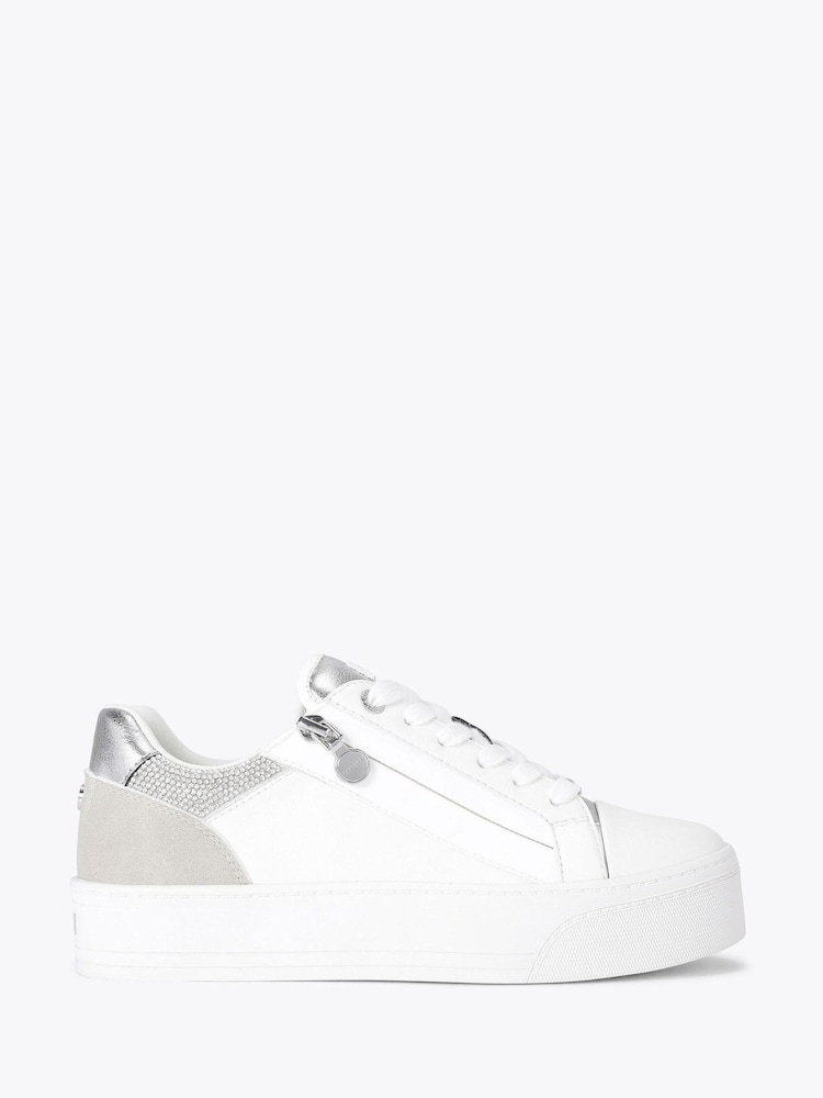srebrna (barva); srebro - Carvela Izjava Zip bela trenirke - Slika 1 iz 4 srebrna (barva); srebro - Carvela Izjava Zip bela trenirke - Slika 1 iz 4