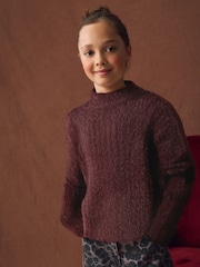 Chocolate Brown Fluffy Jumper (3-16yrs) - Image 1 of 7