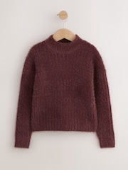 Chocolate Brown Fluffy Jumper (3-16yrs) - Image 4 of 7