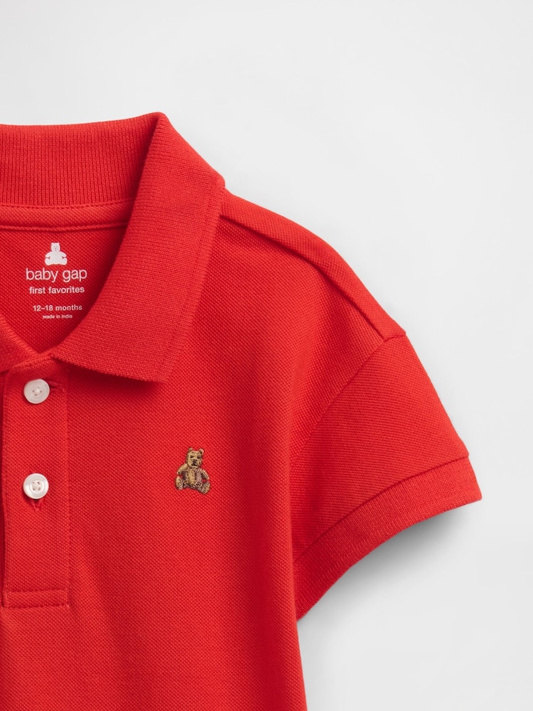 Gap Red Polo One Piece (Newborn-24mths) - Image 3 of 3