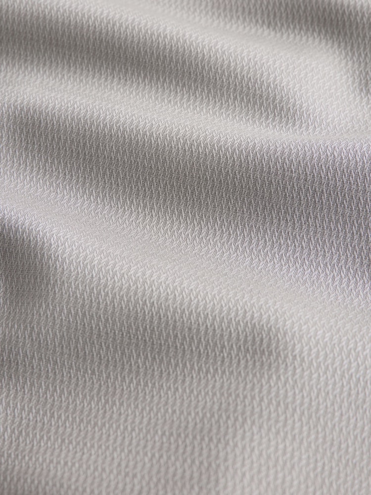 Neutral Brown Regular Fit Easy Care Textured Single Cuff Smart Shirt - Image 7 of 7
