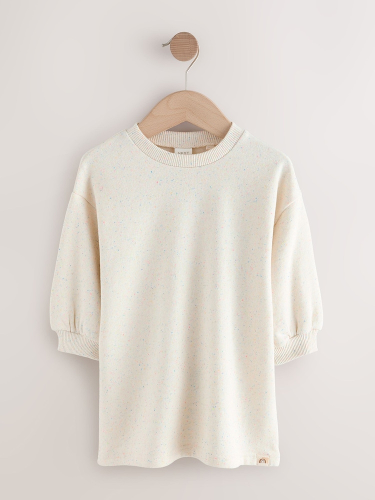 Cream Relaxed Sweat Dress (3mths-7yrs) - Image 1 of 5