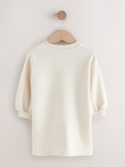 Cream Relaxed Sweat Dress (3mths-7yrs) - Image 2 of 5