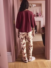 طباعة شكل جلد بقرة - بيجاما بكم قصير - صورة 3 من 8