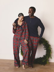 Red Check Matching Family Christmas Button Through Pyjamas - Image 6 of 9