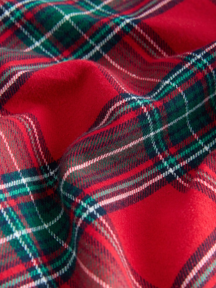 Red Check Matching Family Christmas Button Through Pyjamas - Image 9 of 9