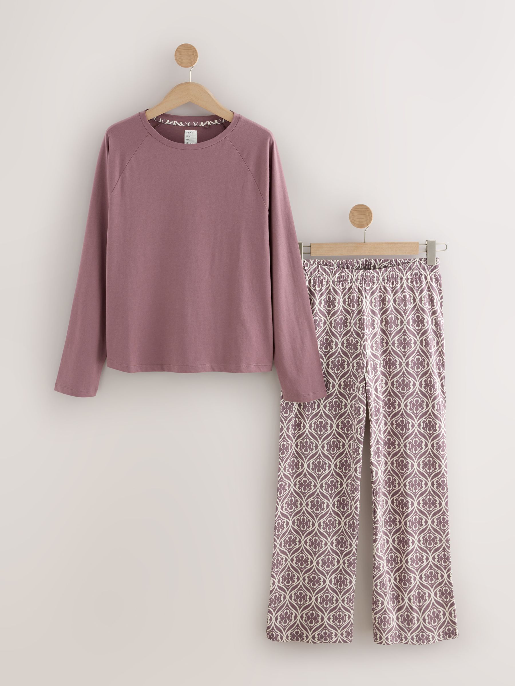 Buy Chocolate Brown Long Sleeve Pyjamas from the Next UK online shop
