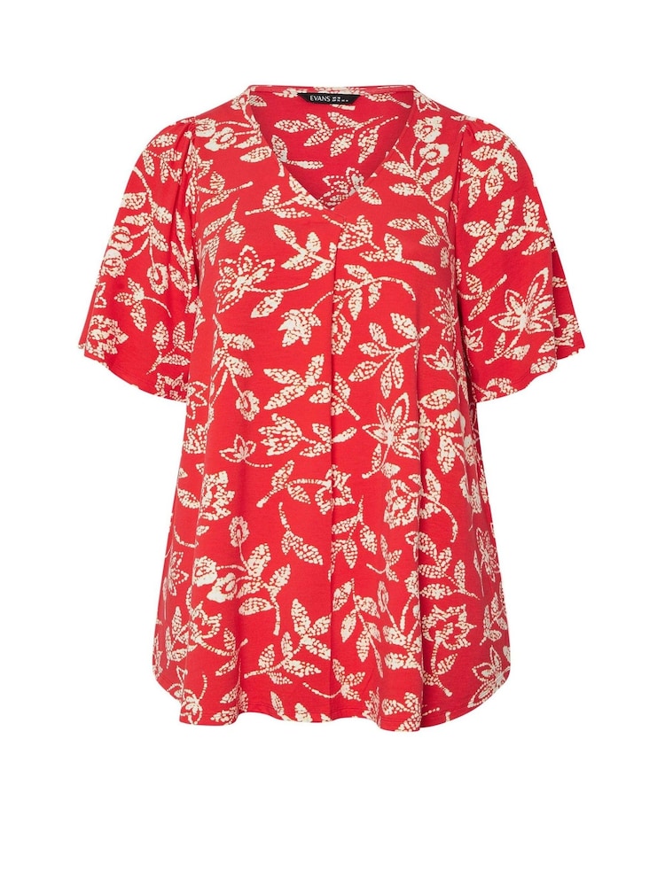Evans Angel Sleeve Pleated Top - Image 1 of 1