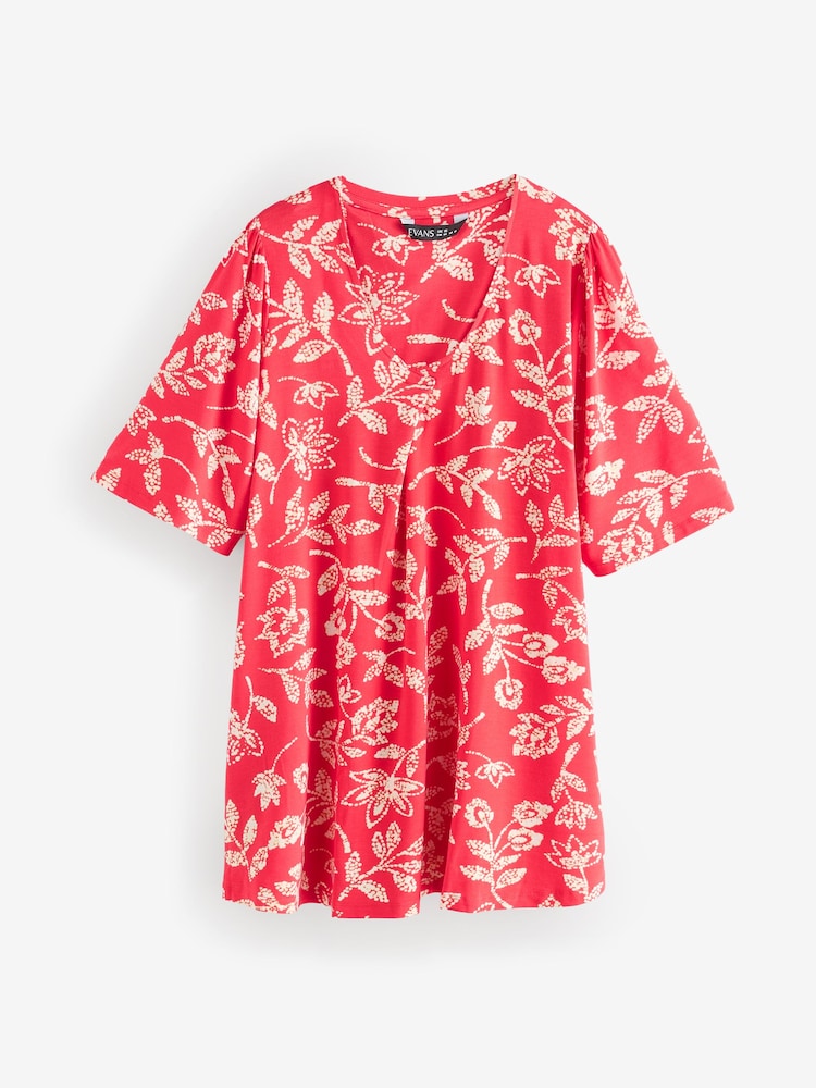 Evans Angel Sleeve Pleated Top - Image 1 of 1 Evans Angel Sleeve Pleated Top - Image 1 of 1