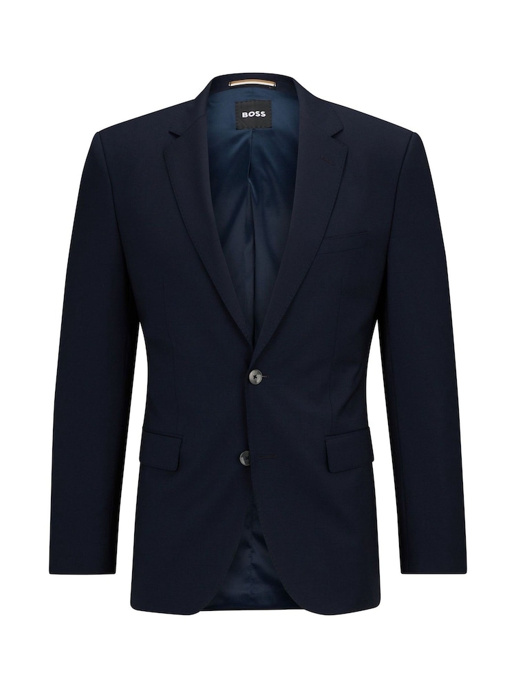 BOSS Blue Chrome Regular Fit Jasper Suit Jacket - Image 1 of 1