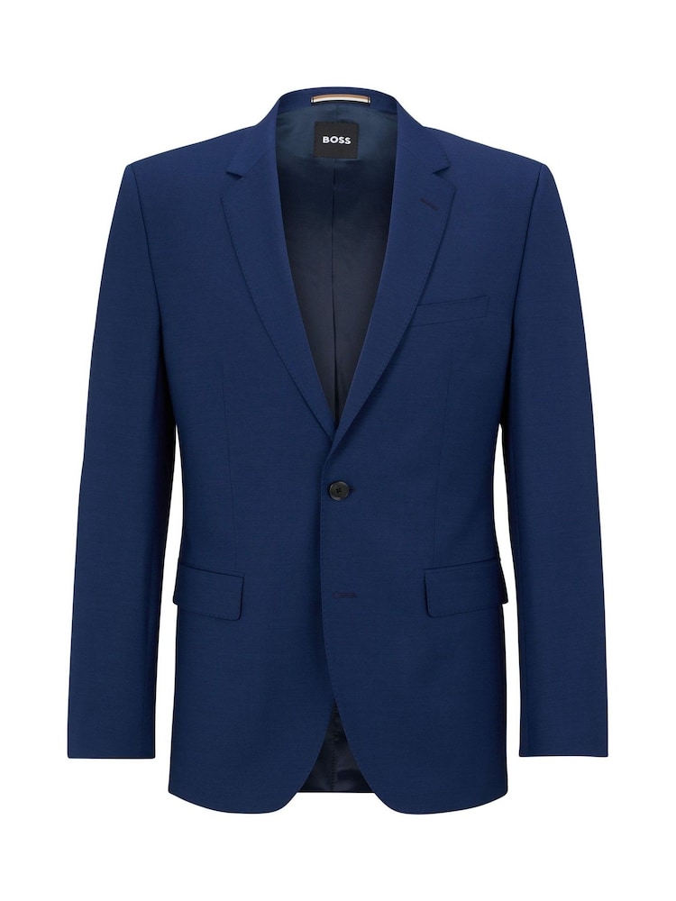 BOSS Blue Regular Fit Jasper Suit Jacket - Image 1 of 1 BOSS Blue Regular Fit Jasper Suit Jacket - Image 1 of 1