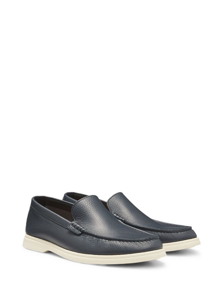 BOSS Blue Sienne Loafers Shoes - Image 1 of 2