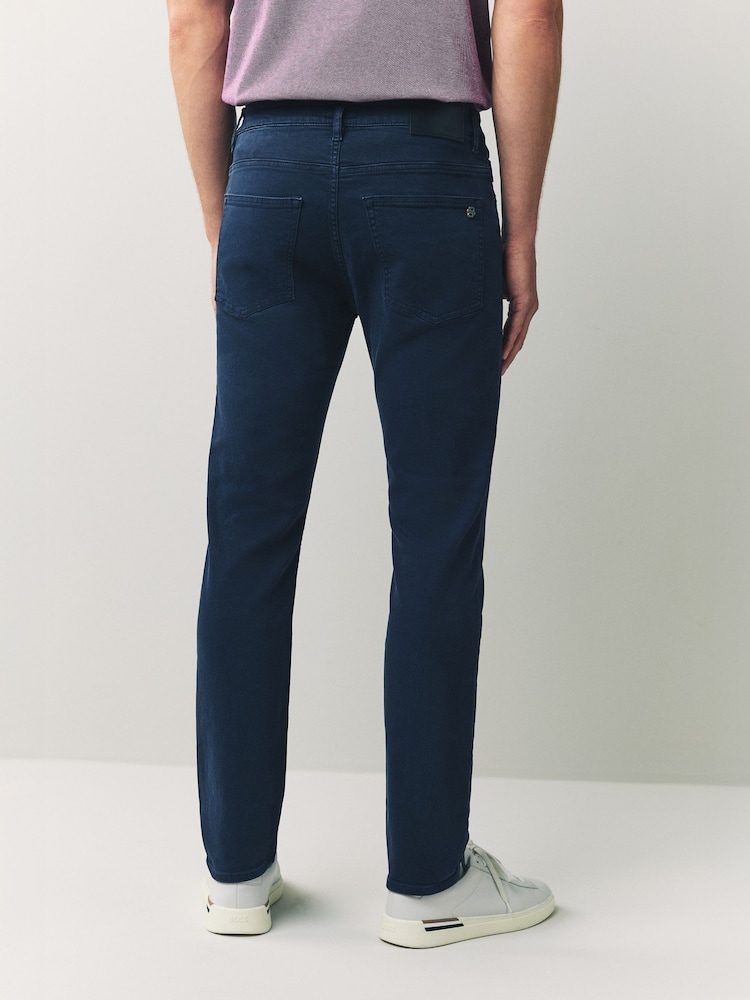 BOSS Blue Slim Fit Delaware Stretch Jeans - Image 2 of 5