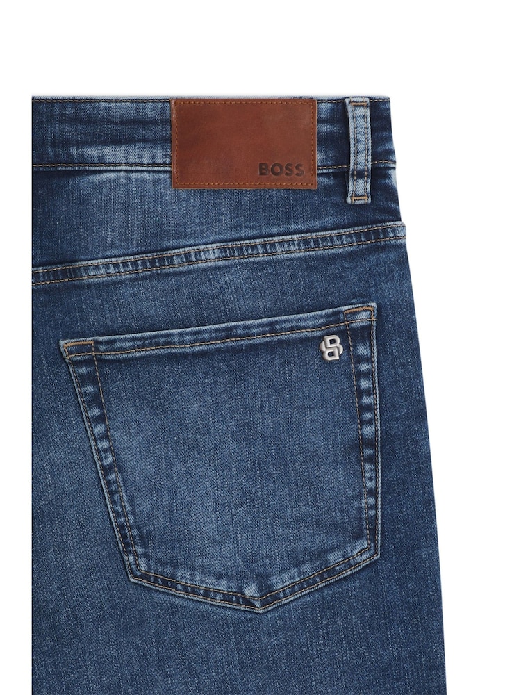 BOSS Blue Regular Fit Maine Stretch Denim Jeans - Image 2 of 2 BOSS Blue Regular Fit Maine Stretch Denim Jeans - Image 2 of 2