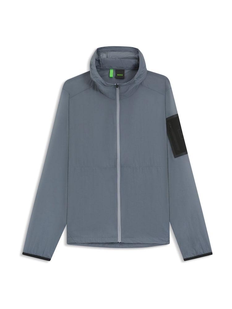 BOSS Airynix Hooded Arm Patch Jacket - Imagem 2 de 2