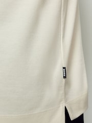 BOSS White Paras Zip Neck Knitted Polo Shirt - Image 6 of 6