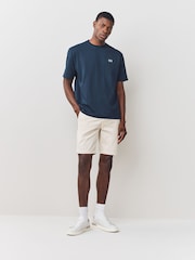 BOSS Blue Regular Fit Graphic Print T-Shirt - Image 3 of 6