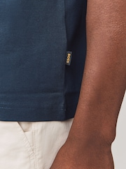 BOSS Blue Regular Fit Graphic Print T-Shirt - Image 6 of 6