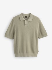 BOSS Green Akoppo Knitted Polo Shirt - Image 1 of 1