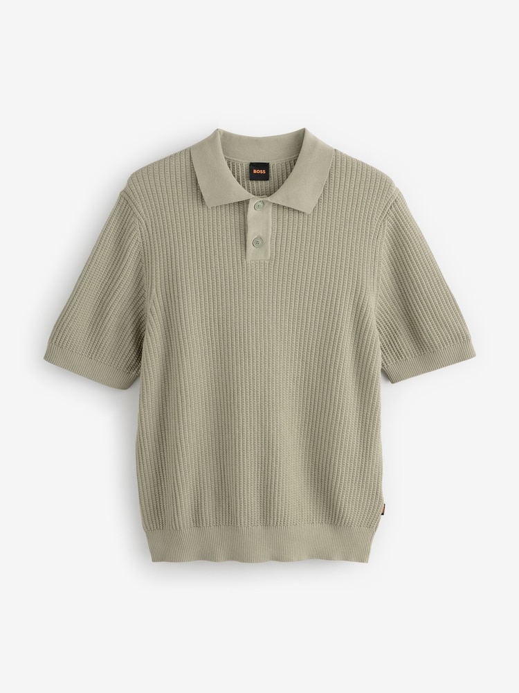 BOSS Green Akoppo Knitted Polo Shirt - Image 1 of 1