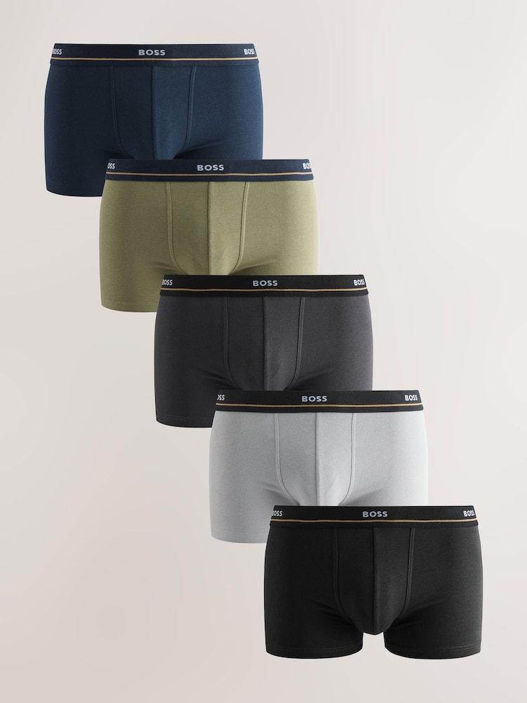 BOSS Essential Logo Boxers 5 Pack - Bild 1 von 6