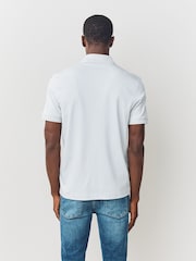 BOSS Grey Contrast Collar Polo Shirt - Image 3 of 4
