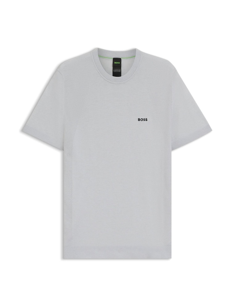 BOSS Grey Regular Fit Momentum Logo Jumper - Image 1 of 1