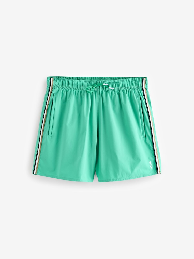 BOSS Green Iconic Side Stripe Swim Shorts - Image 1 of 1