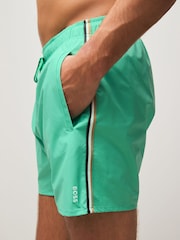 BOSS Green Iconic Side Stripe Swim Shorts - Image 3 of 5