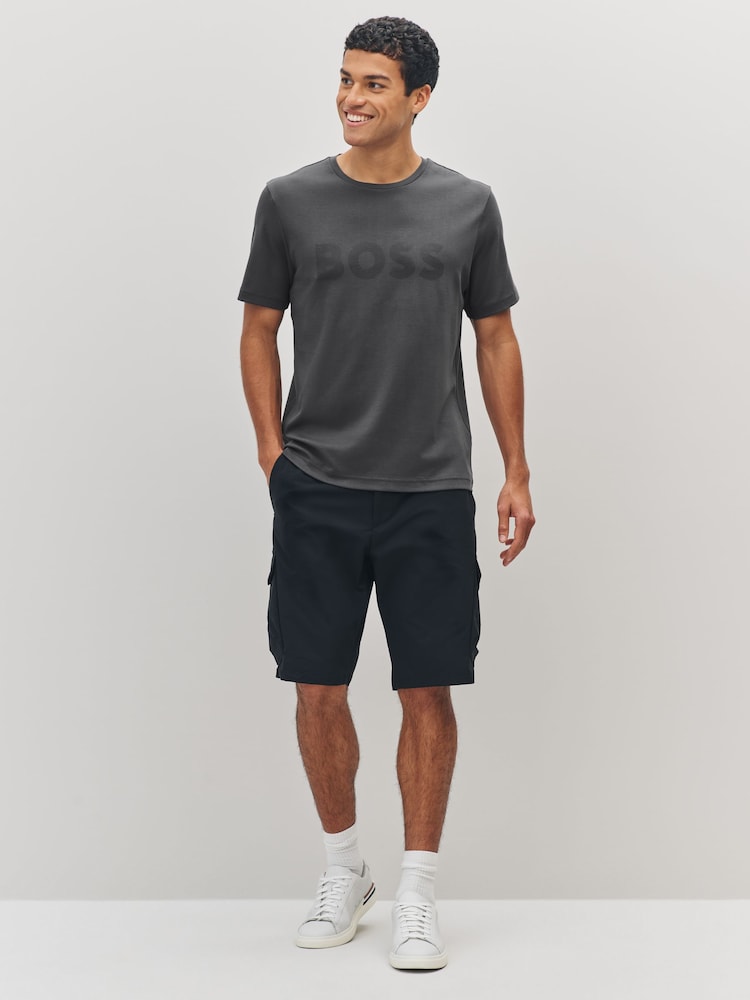 Camiseta de corte estándar con logo de BOSS - Imagen 2 de 5
