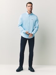 BOSS Blue Regular Fit Motion Long Sleeve Shirt - Image 3 of 6