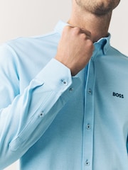 BOSS Blue Regular Fit Motion Long Sleeve Shirt - Image 5 of 6
