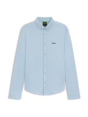 BOSS Blue Regular Fit Motion Long Sleeve Shirt - Image 6 of 6
