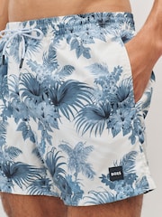 Azul claro - BOSS Piranha Printed Swim Shorts - Imagen 4 de 6
