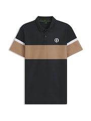 BOSS Black Regualr Fit Paddy Tech Polo Shirt - Image 1 of 1