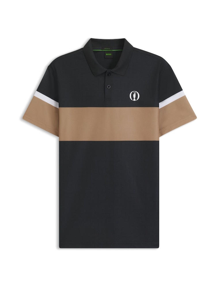 BOSS Black Regualr Fit Paddy Tech Polo Shirt - Image 1 of 1