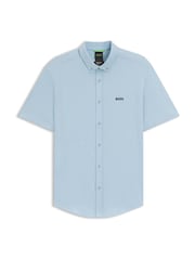 BOSS Blue Regular Fit Motion Short Sleeve Shirt - Image 1 of 1