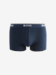 Preto Cinza - Pacote de cuecas boxer BOSS Power Logo 3 - Imagem 2 de 4