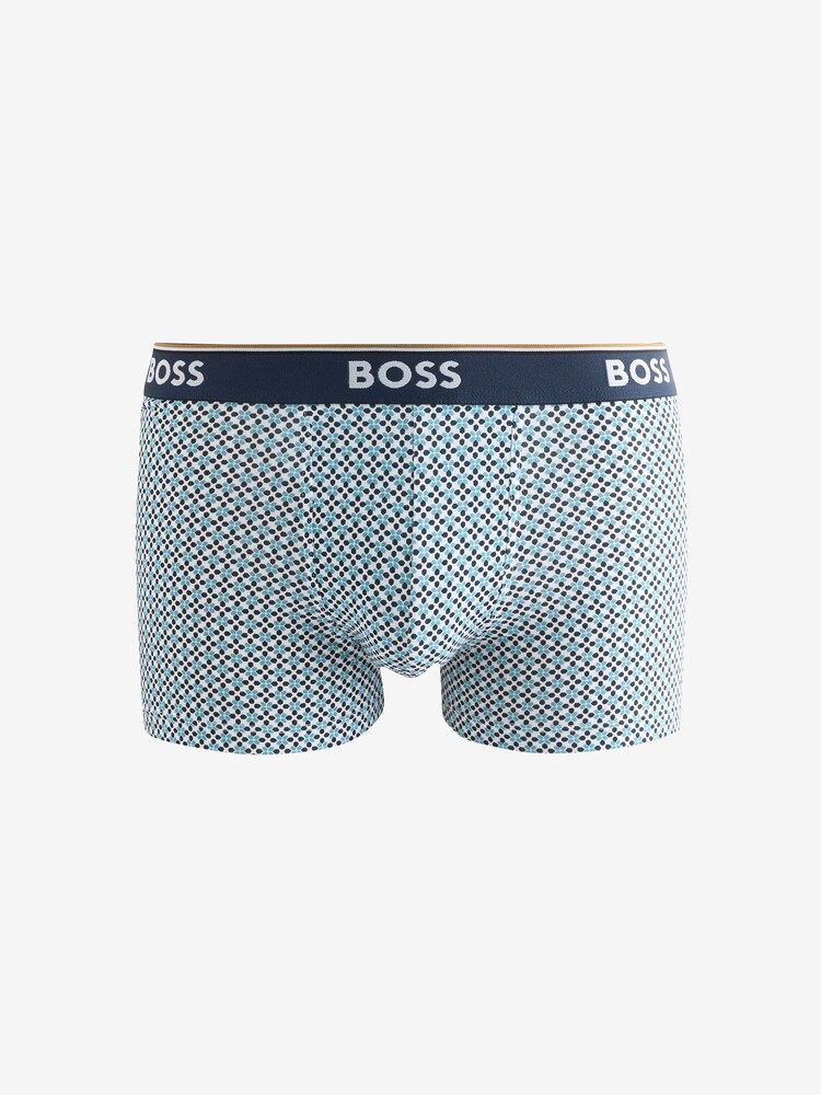 Preto Cinza - Pacote de cuecas boxer BOSS Power Logo 3 - Imagem 4 de 4