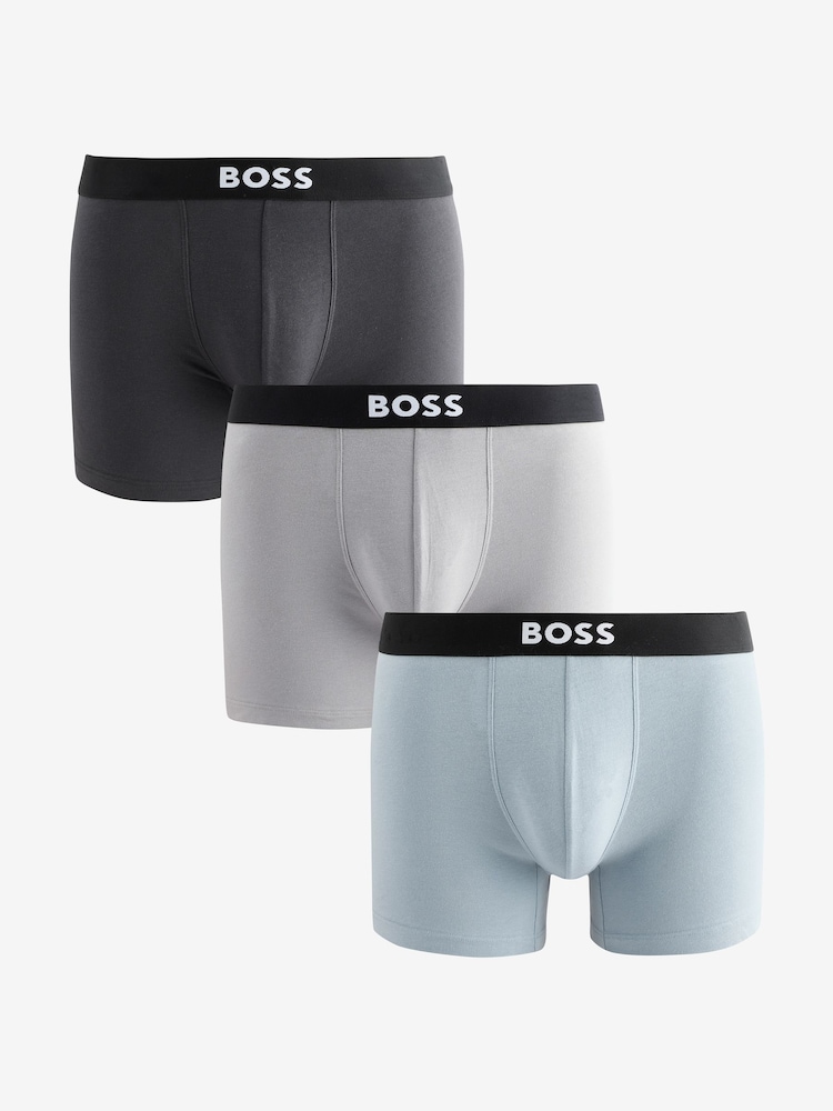 Preto escuro - BOSS One Logo Boxers 3 Pack - Imagem 1 de 4