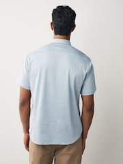 BOSS Grey Regular Fit Motion Short Sleeve Shirt - Image 3 of 5