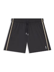 BOSS Grey Light Iconic Side Stripe Swim Shorts - Image 1 of 1