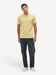 BOSS Yellow Slim Fit Passenger Box Logo Polo Shirt - Image 3 of 9