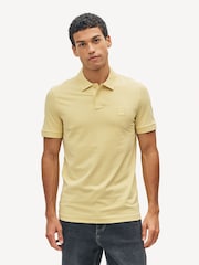 BOSS Yellow Slim Fit Passenger Box Logo Polo Shirt - Image 4 of 9