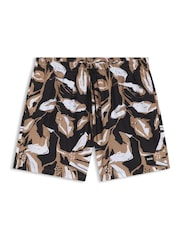 BOSS Black Piranha Printed Swim Shorts - Image 1 of 1