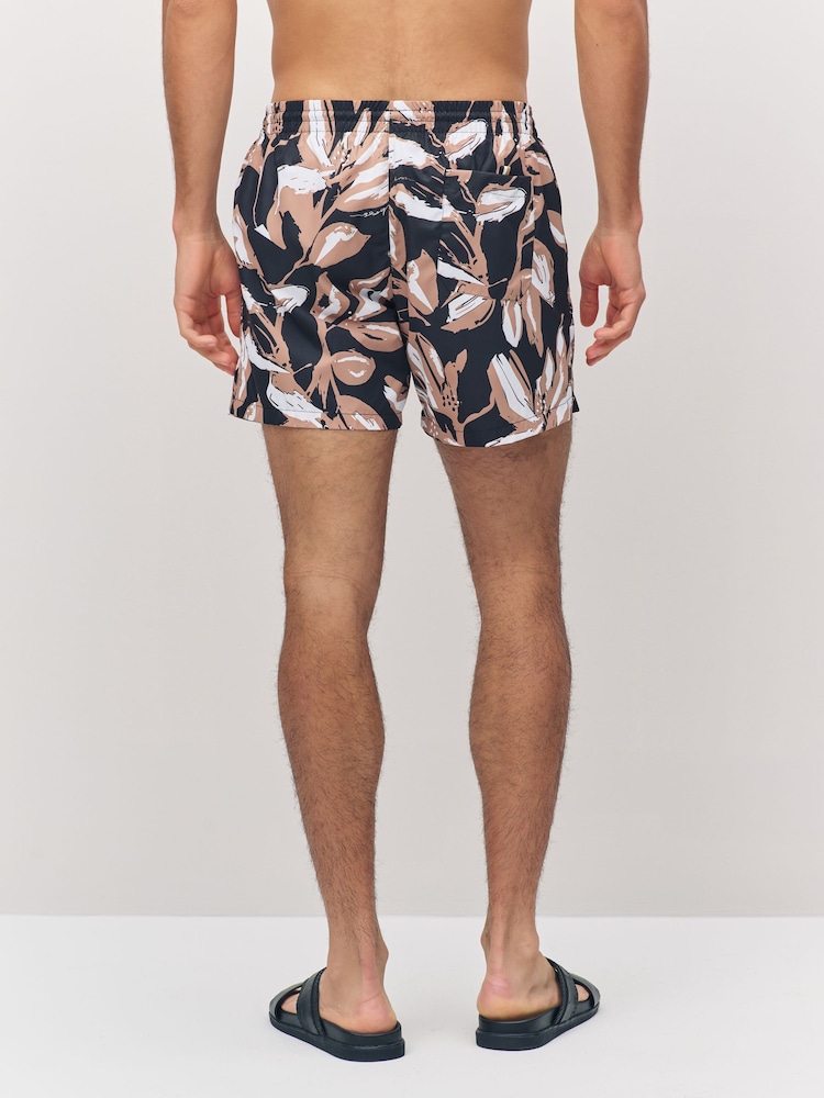 Schwarz Chrom - BOSS Piranha Printed Swim Shorts - Bild 2 von 6