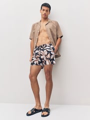 Schwarz Chrom - BOSS Piranha Printed Swim Shorts - Bild 3 von 6